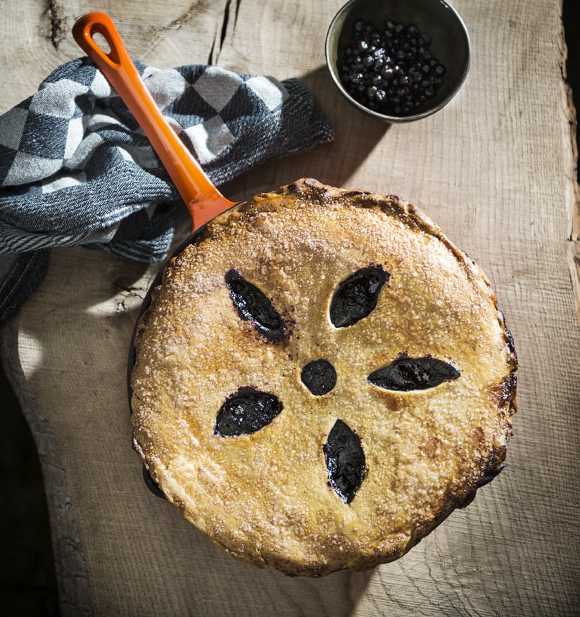 Recept: Blueberry Dream Skillet Pie