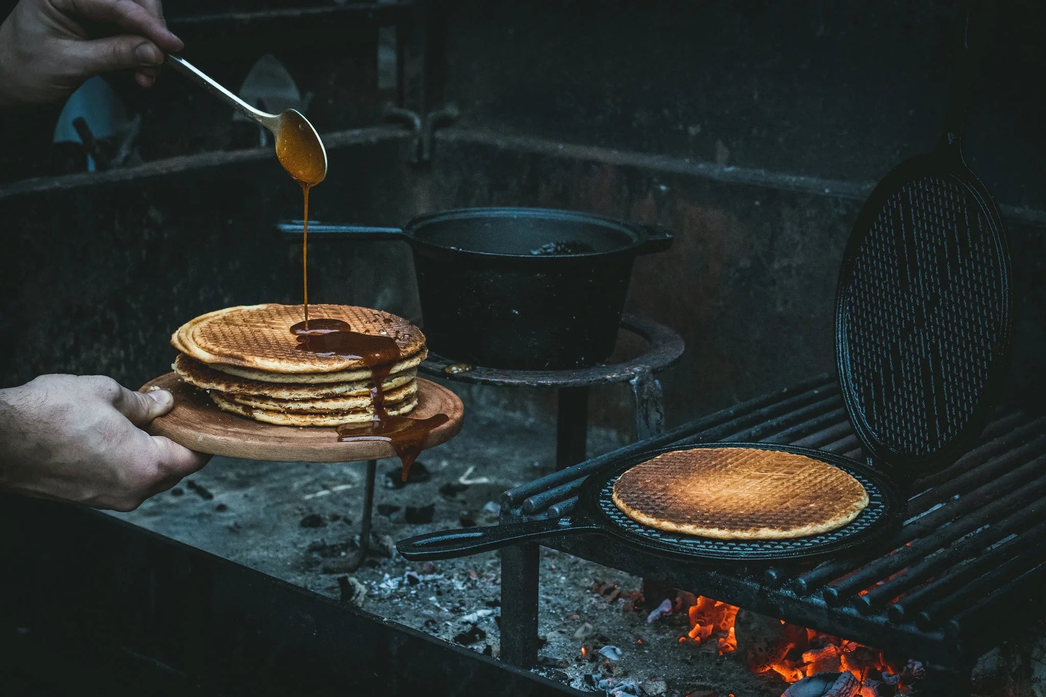 Stroopwafels bakken!