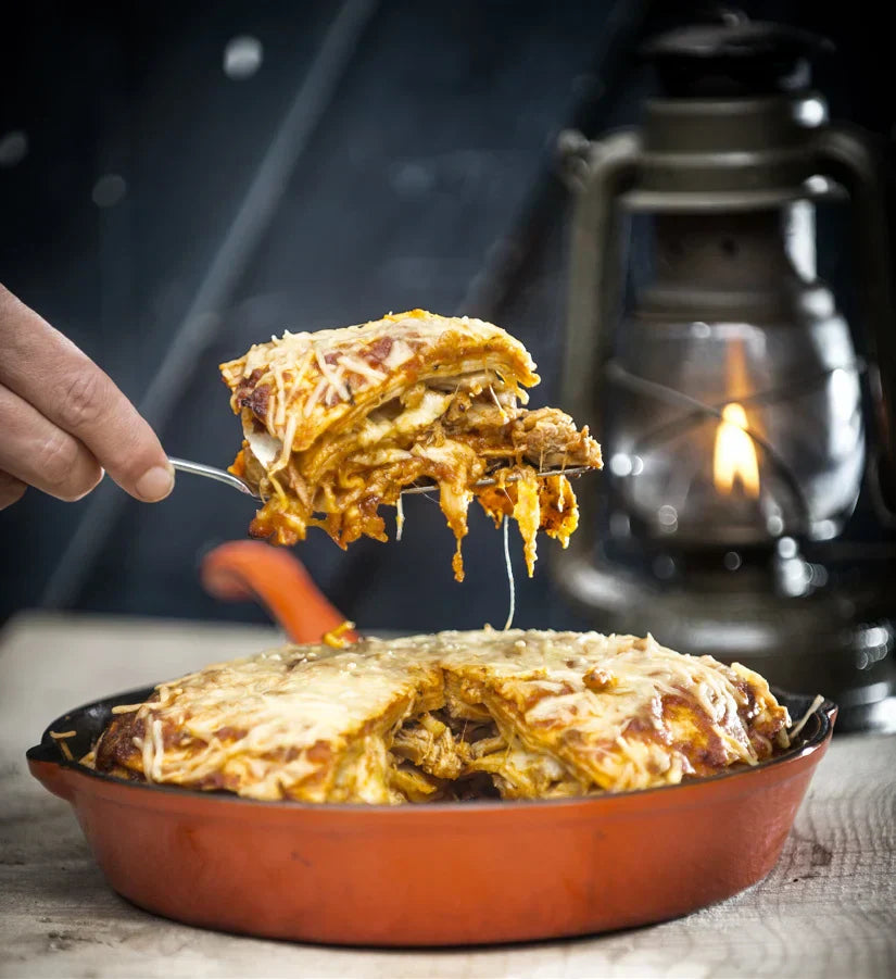 Recept: Chicken Tortilla Skillet Pie