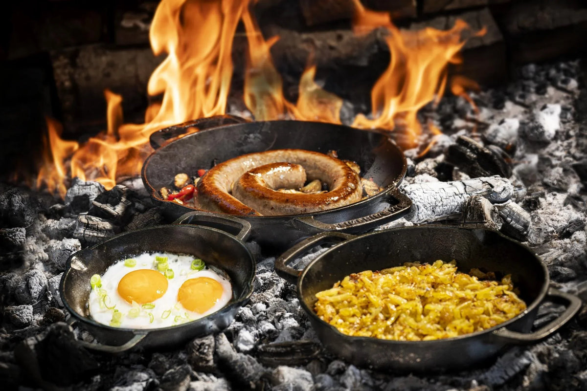 Handen vol aan onze nieuwe gietijzeren skillets