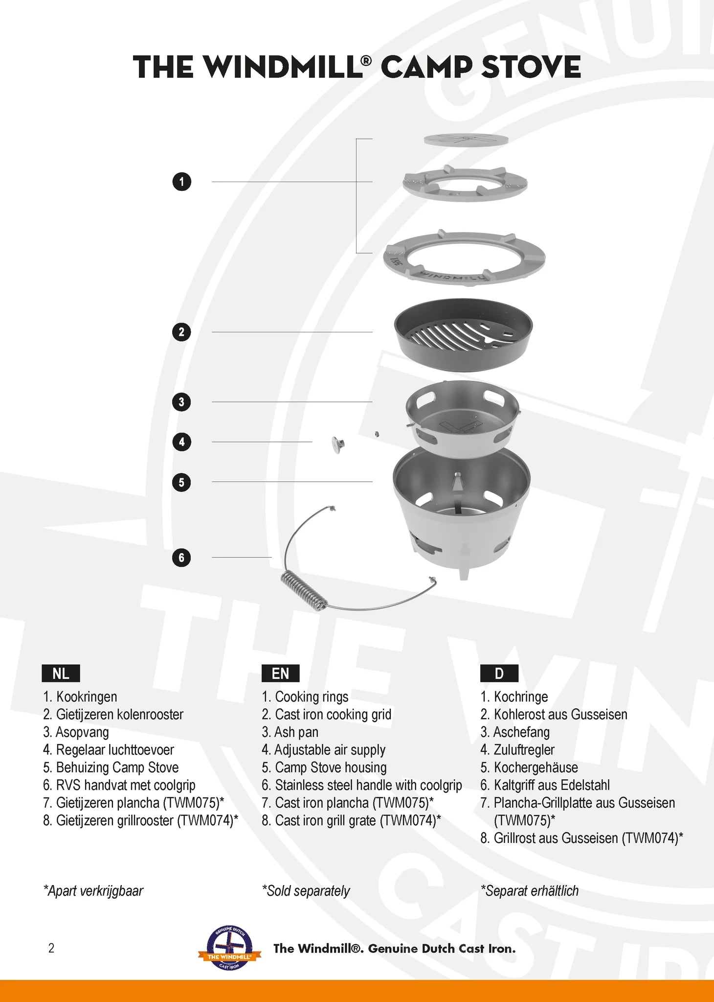 Der Windmühlen-Campingofen aus Gusseisen