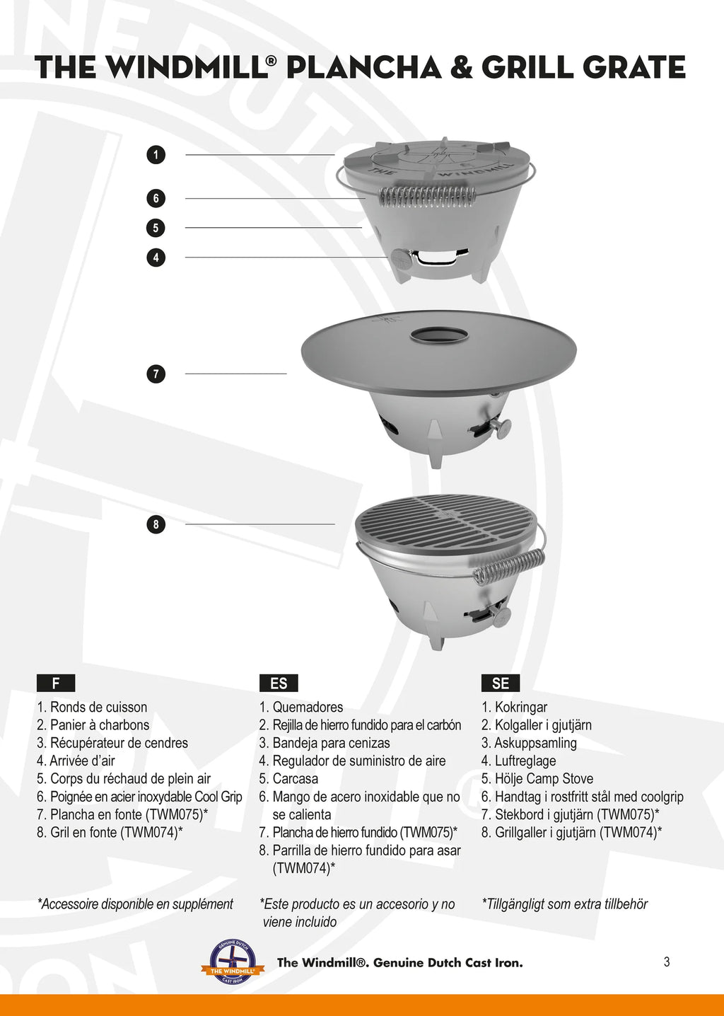 Der Windmühlen-Campingofen aus Gusseisen
