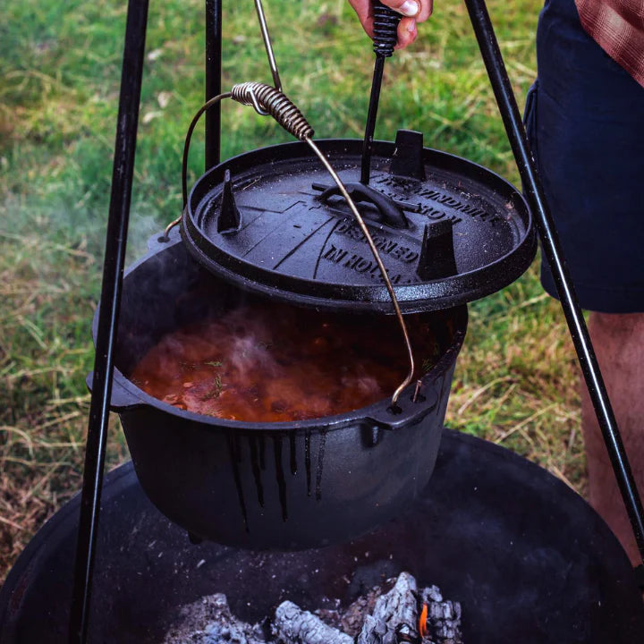 Windmühlen-Gusseisen-Schmortopf, 9 qt, mit Füßen