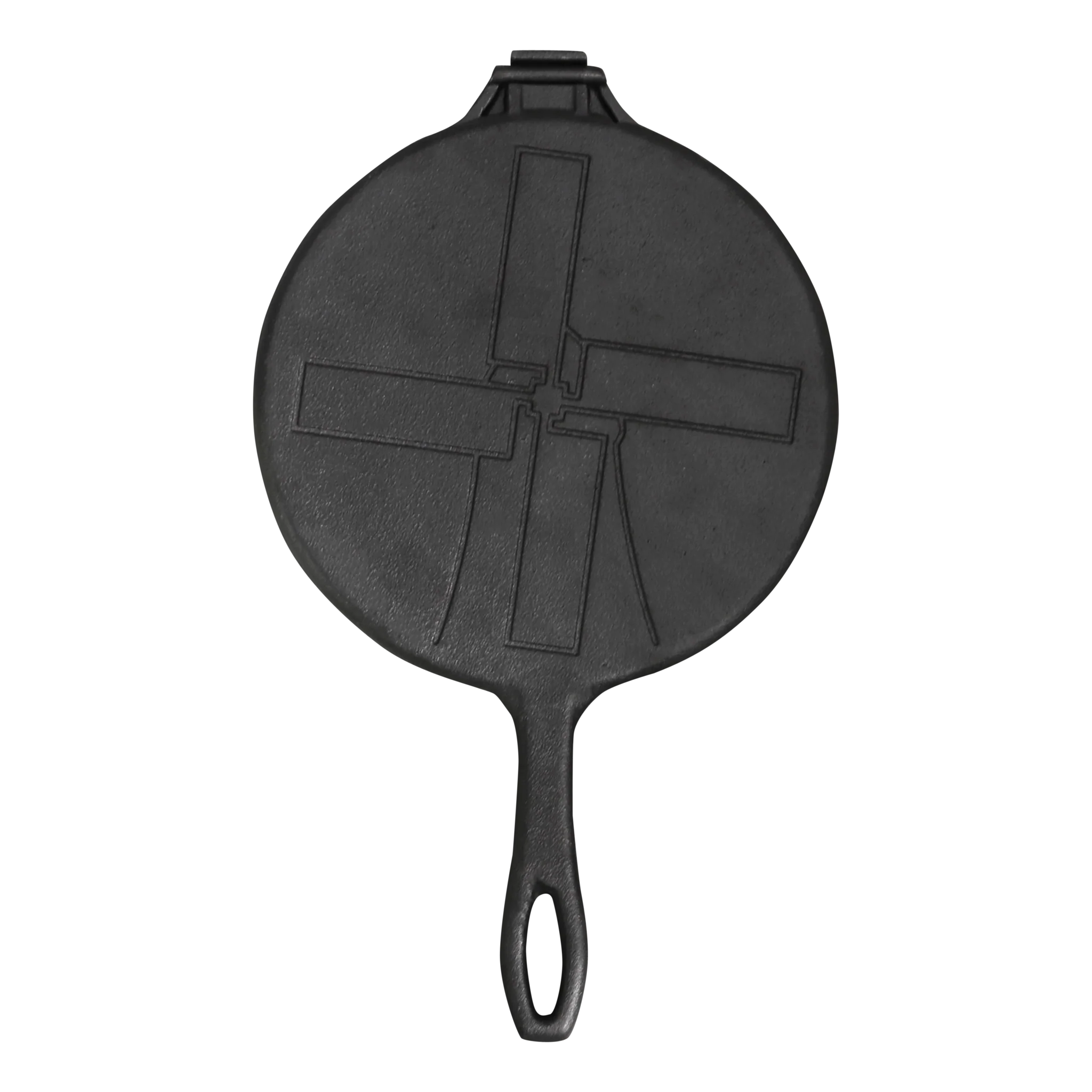 Der Stroopwafel-Maker aus gusseisernem Windmühlenholz