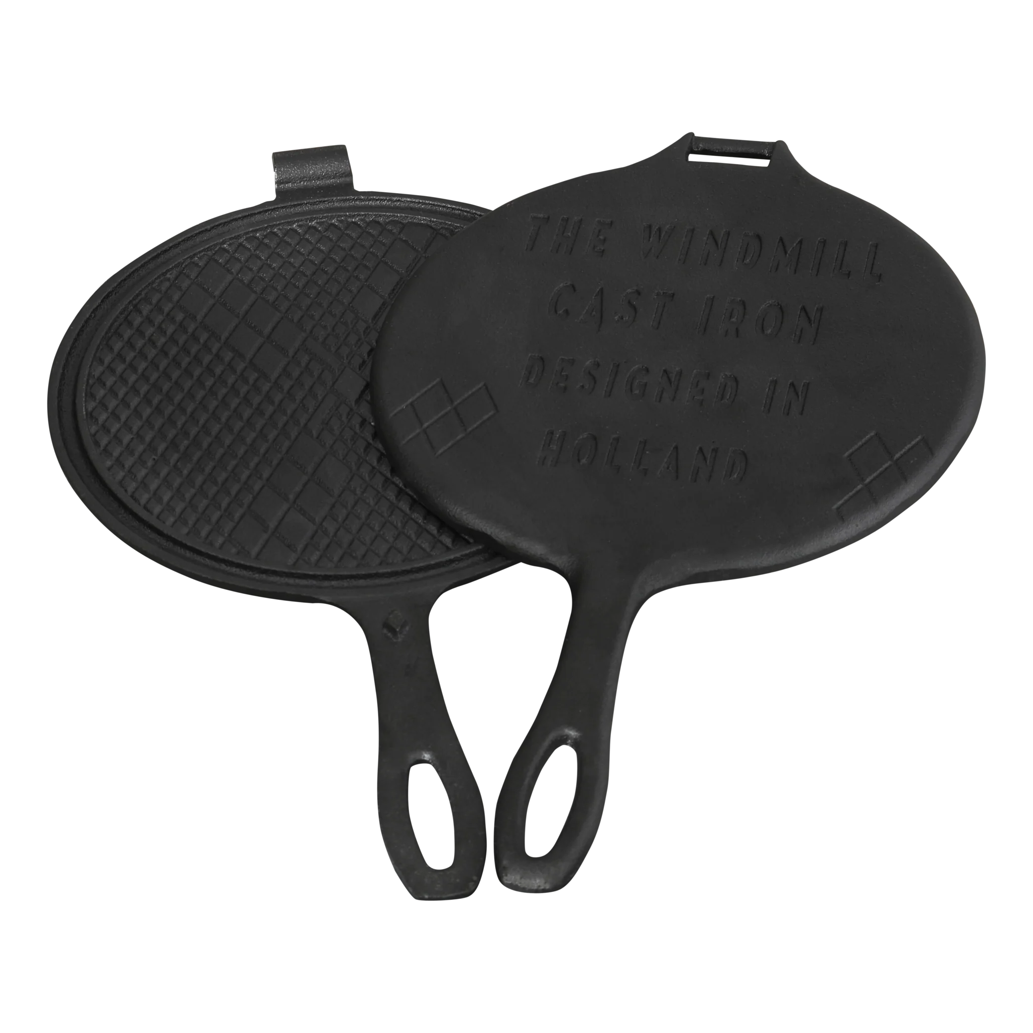 Der Stroopwafel-Maker aus gusseisernem Windmühlenholz