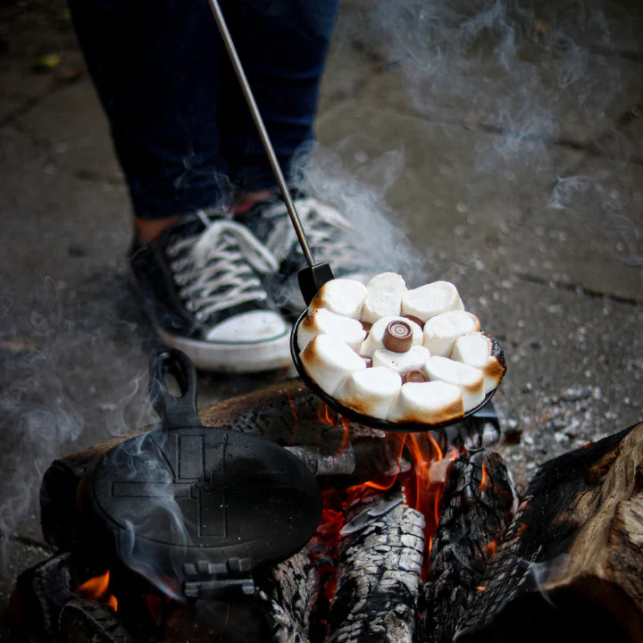 Die Windmühlen-Gusseisen-Lagerfeuerpfanne