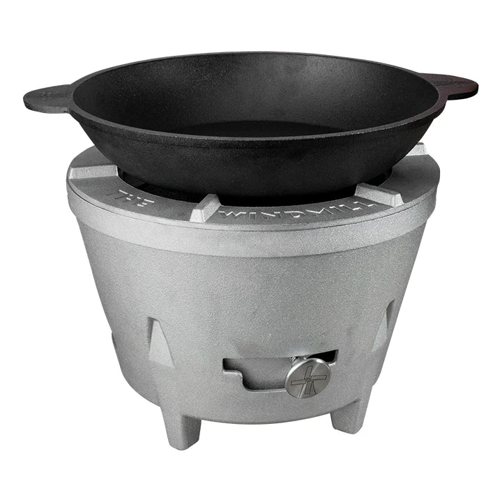 Die Windmühlen-Paellapfanne aus Gusseisen