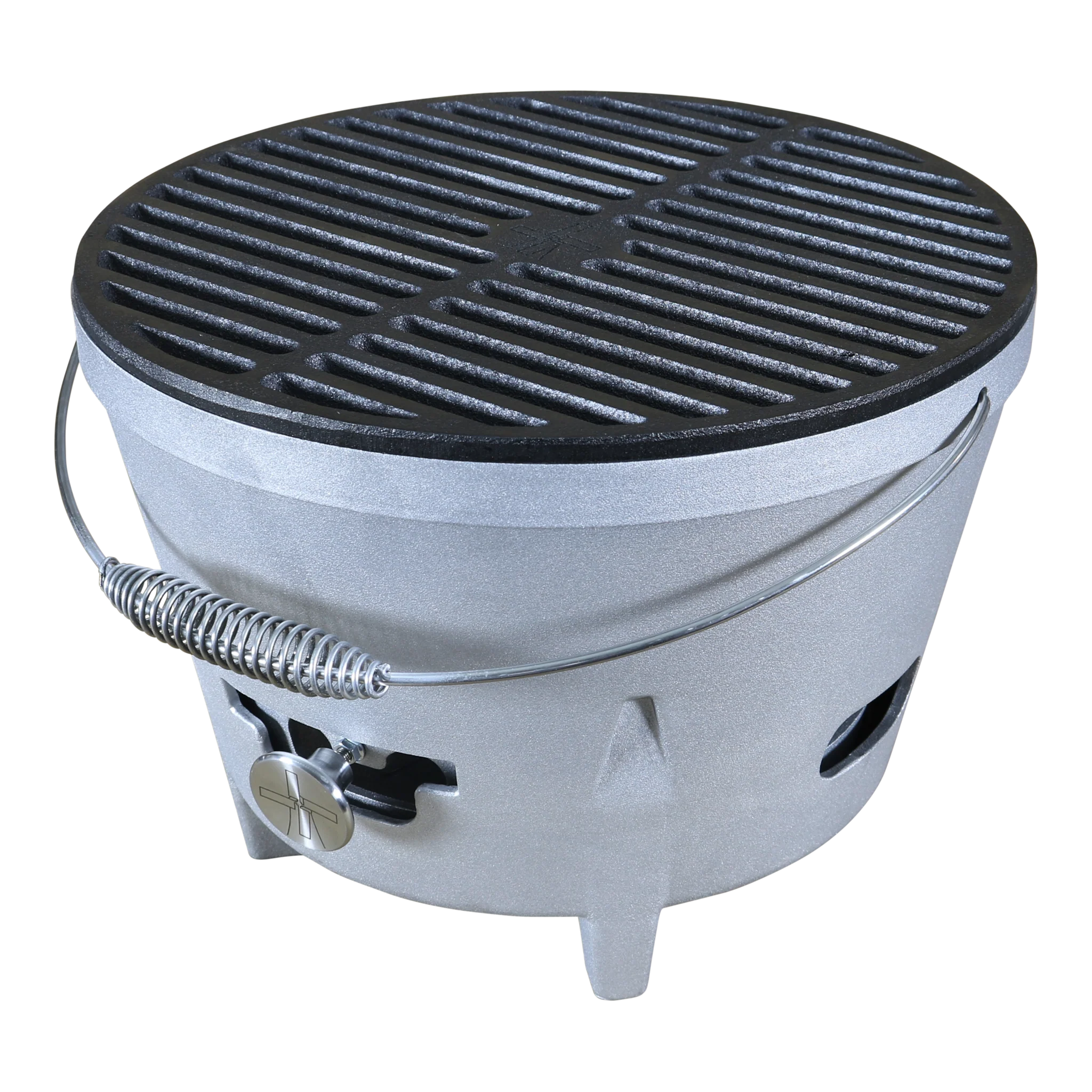 Windmühlen-Grillrost aus Gusseisen für Campingkocher