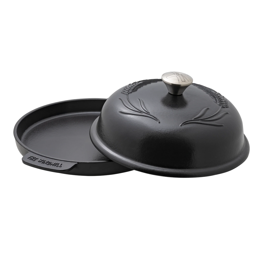 Windmühlen-Brotbackschüssel aus emailliertem Gusseisen