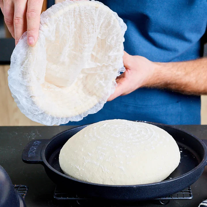 Windmühlen-Brotbackschüssel aus emailliertem Gusseisen