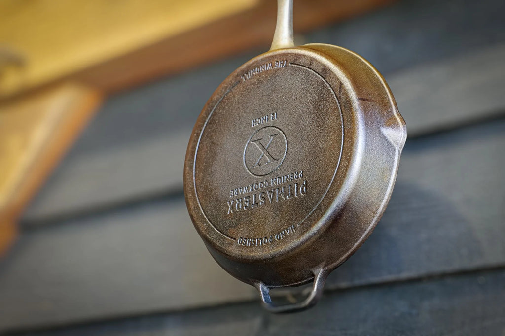 PitmasterX 12'' Hochglanzpolierte Bratpfanne mit Stahl