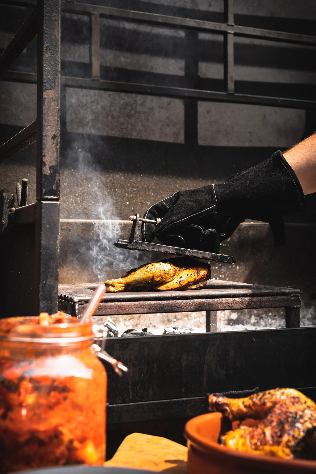 Die Windmühlen-Speckpresse aus Gusseisen 