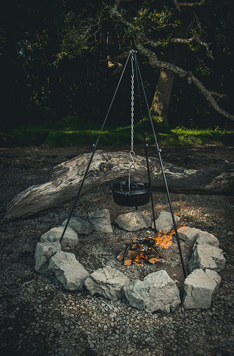 Das gusseiserne Dreibein der Windmühle