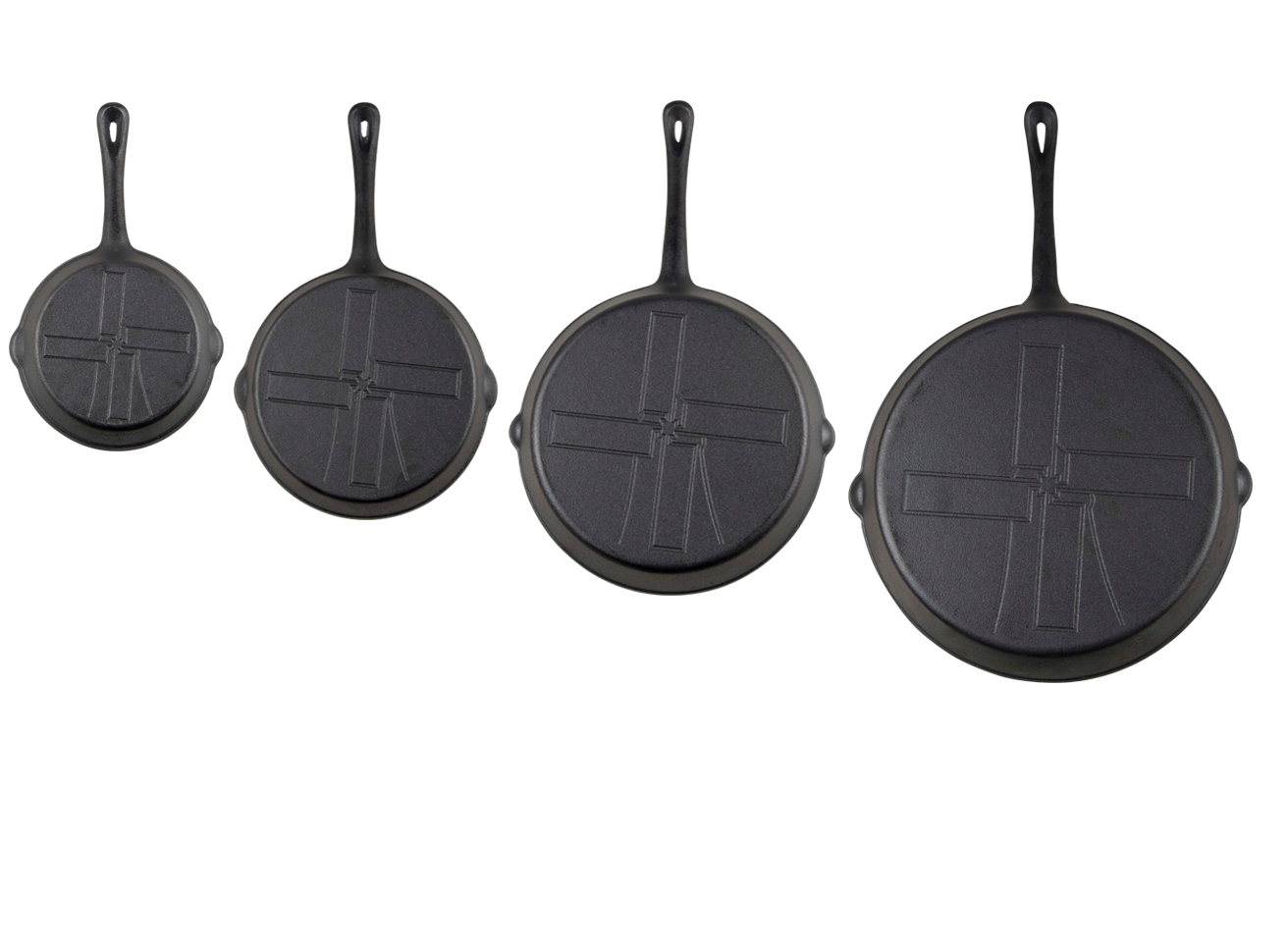 Die große gusseiserne Pfanne „Windmühle“