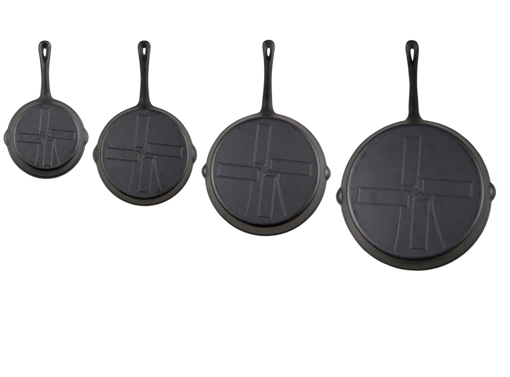 Die Windmühlen-Gusseisenpfanne (mittelgroß)